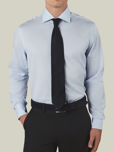 The Reynolds Twill Multi Stripe Dress Shirt