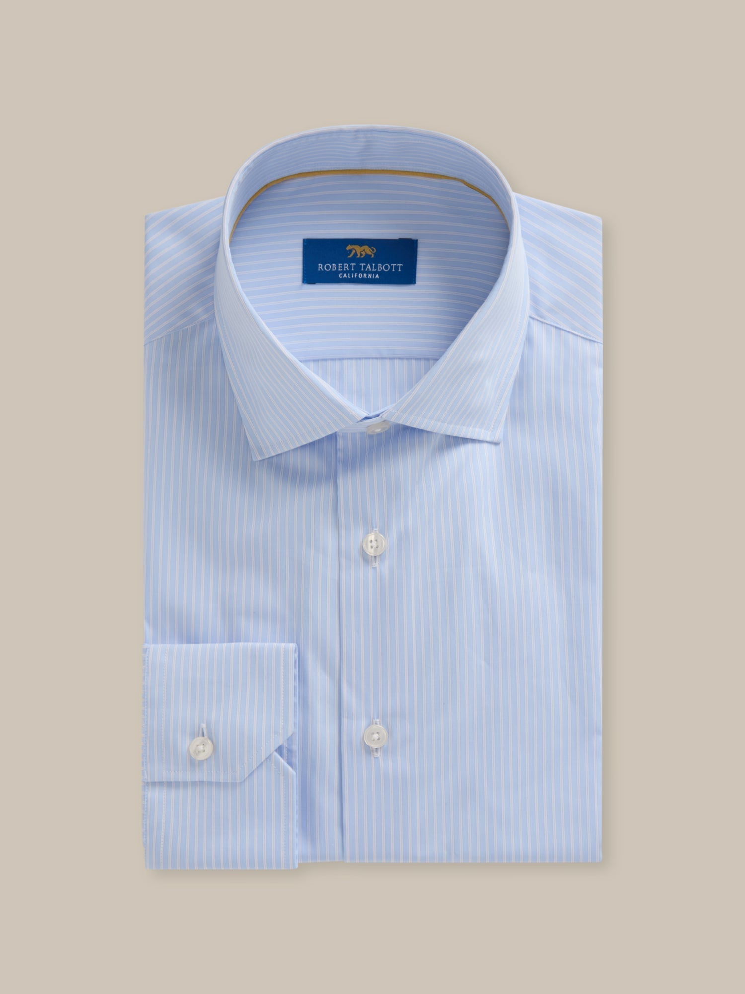 Reynolds Twill Multi Stripe Dress Shirt image