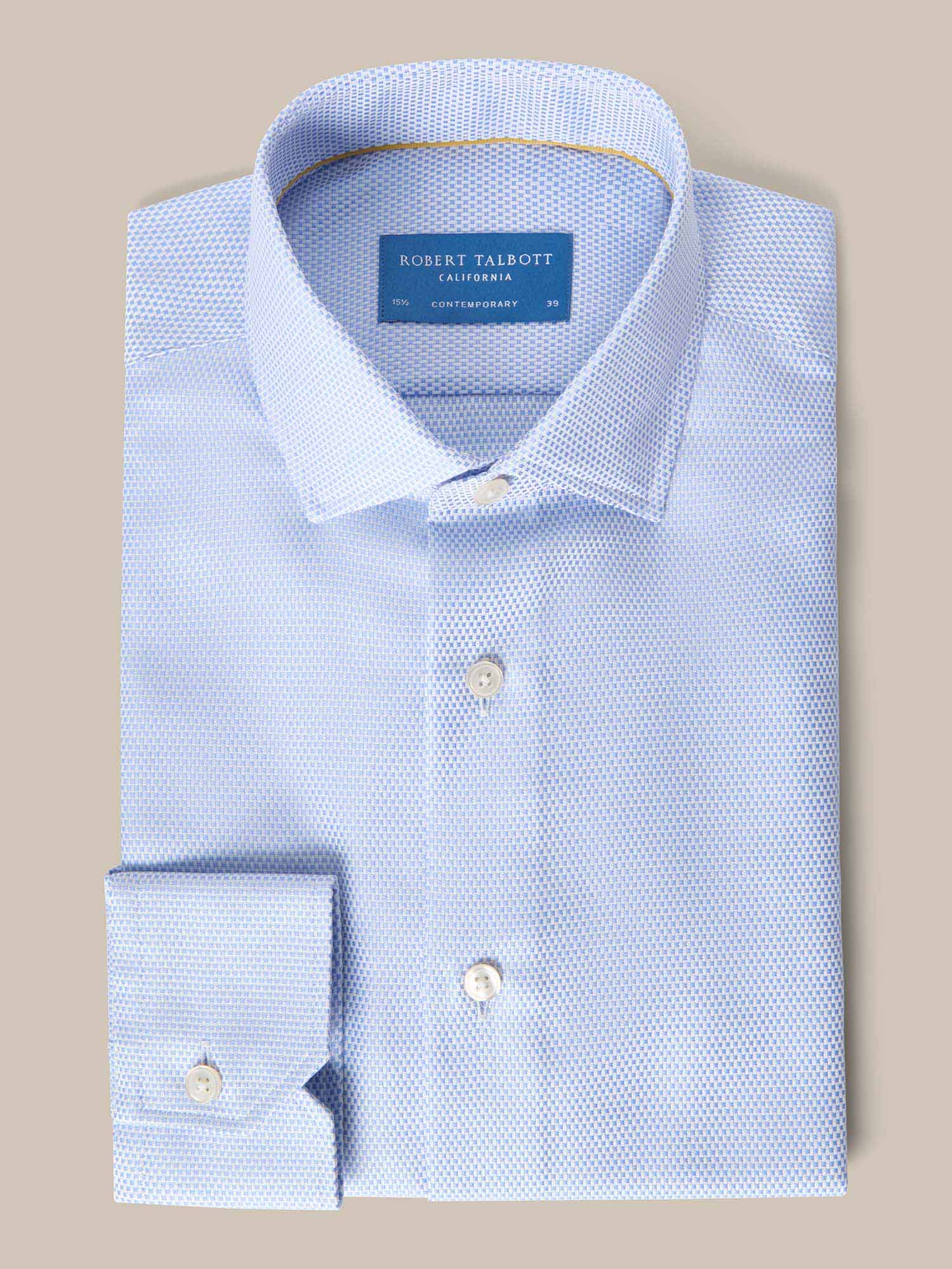 Reynolds Hopsack Shirt in Contemporary fit