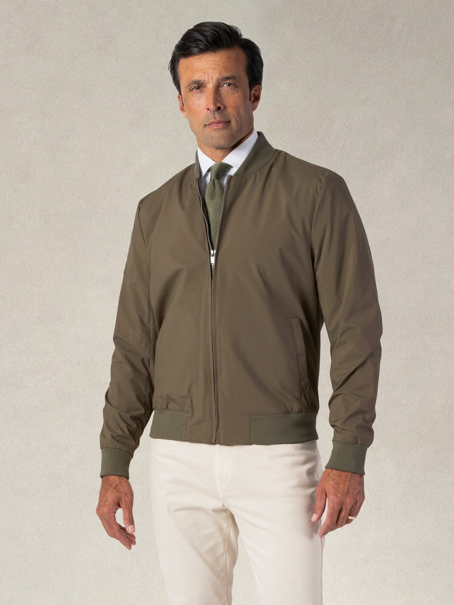 Jackson Baseball Jacket in Taupe image