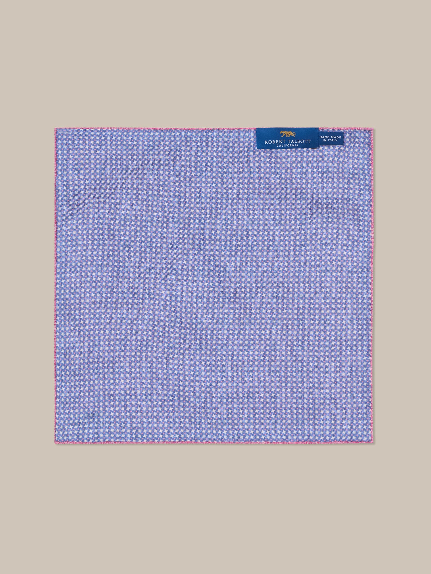 Collins Reversible Silk/Cotton Pocket Square image