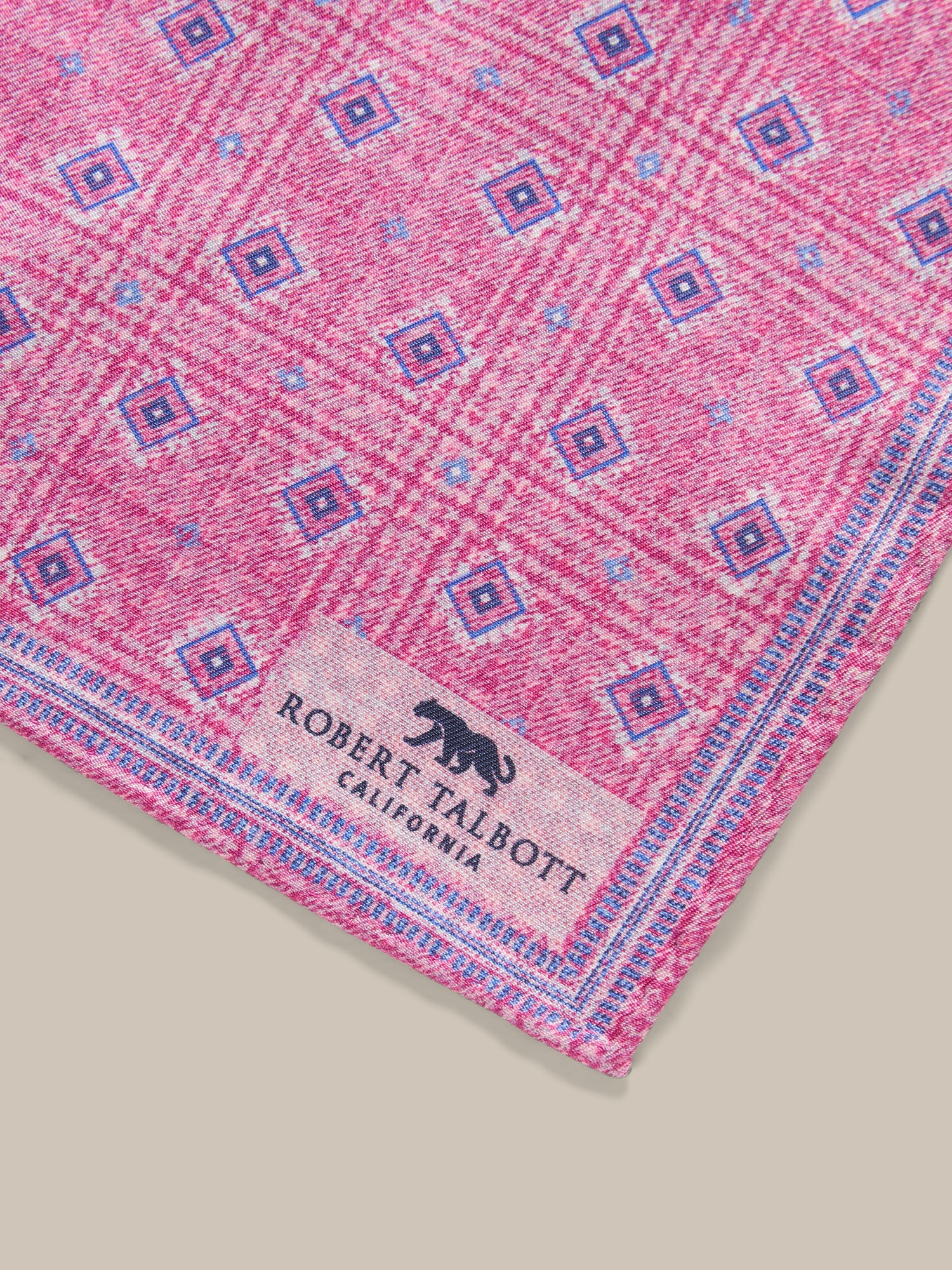 Collins Reversible Silk/Cotton Pocket Square image