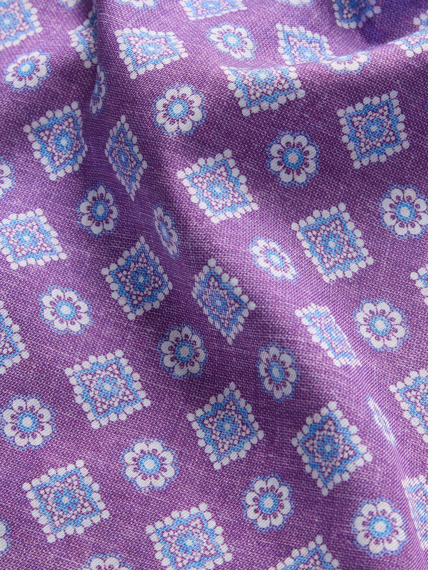 Collins Reversible Silk/Cotton Pocket Square image