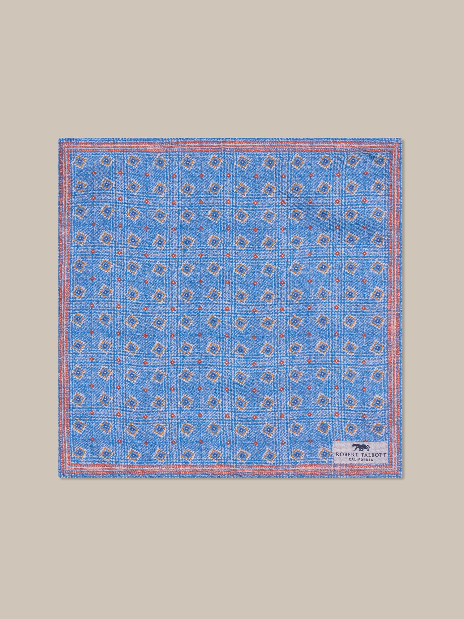 Collins Reversible Silk/Cotton Pocket Square