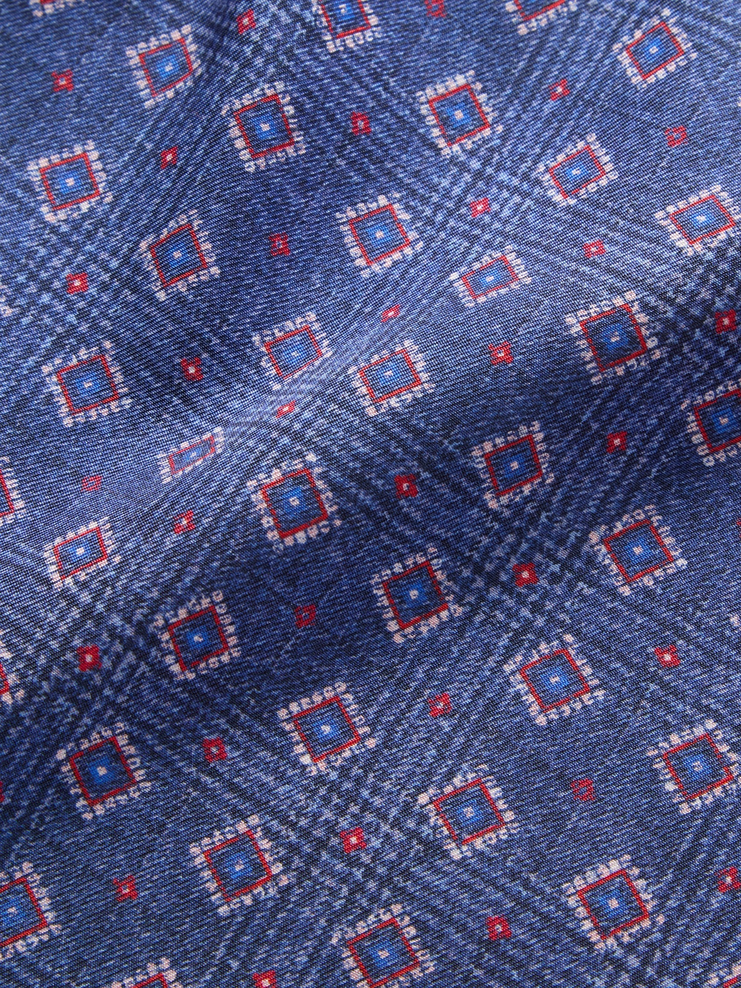 Collins Reversible Silk/Cotton Pocket Square image