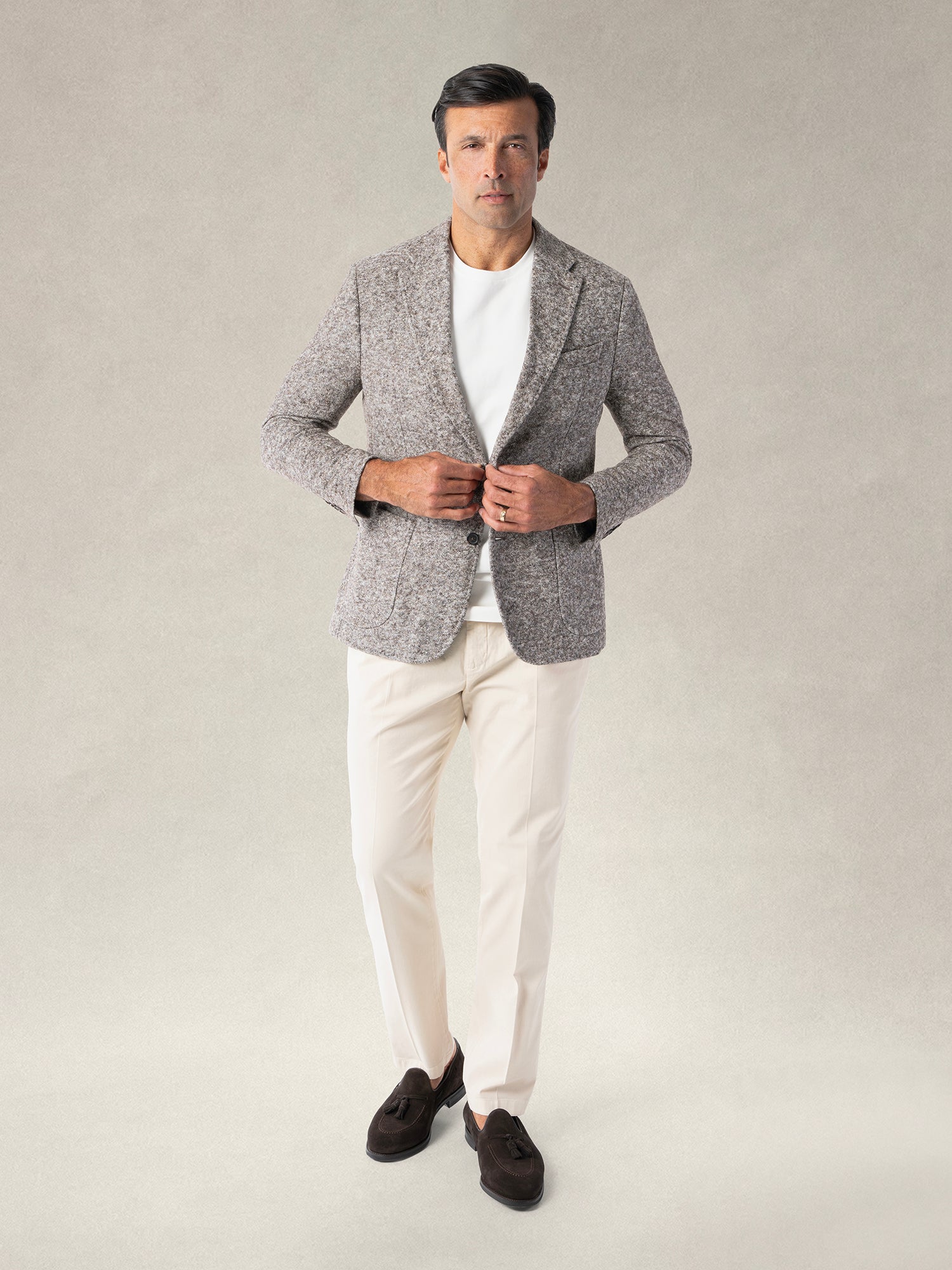 Wright Wool-Cotton Knit Blazer image