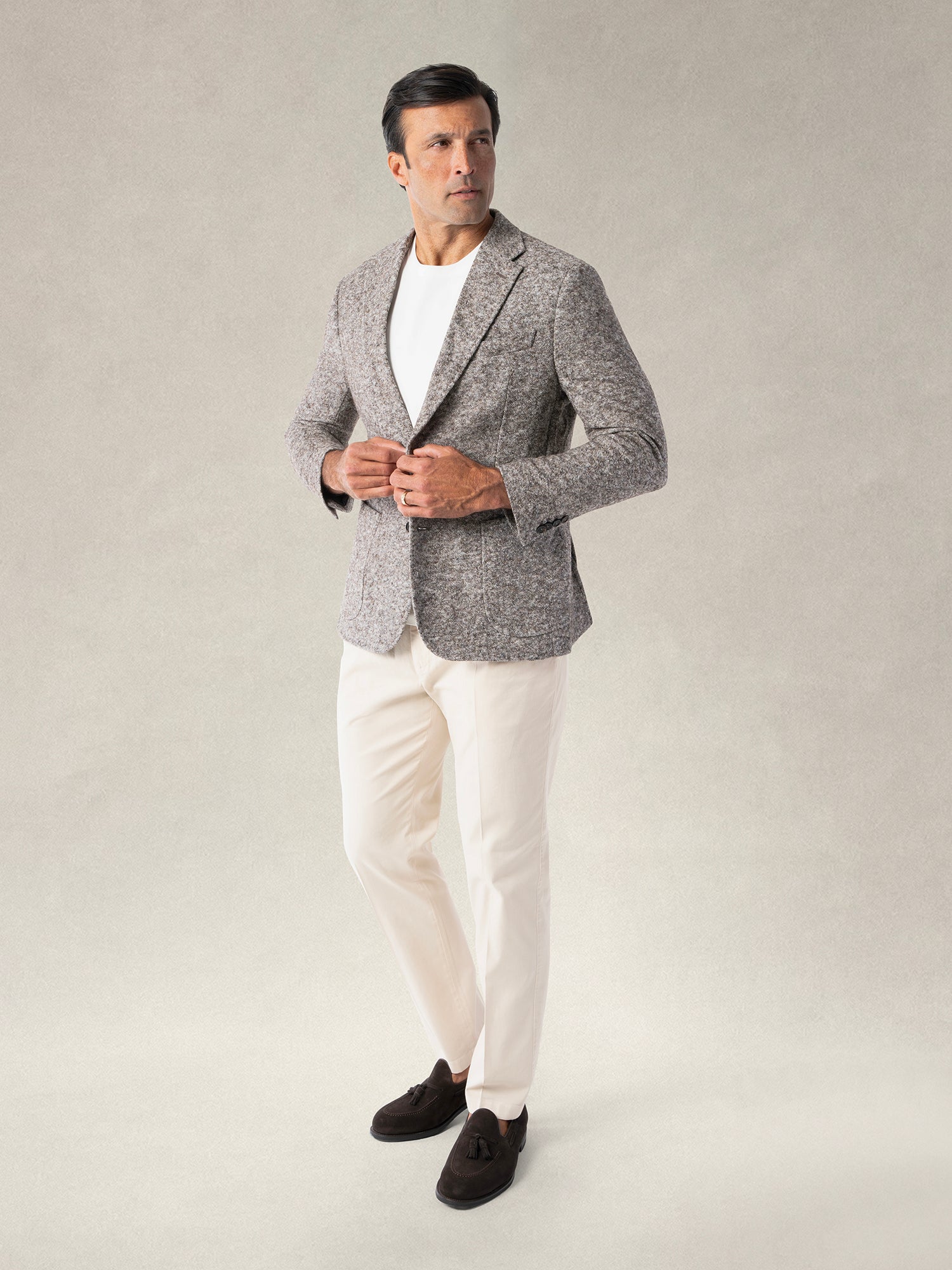 Wright Wool-Cotton Knit Blazer image