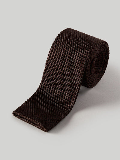 The Redford Silk Knit Necktie in Bruno