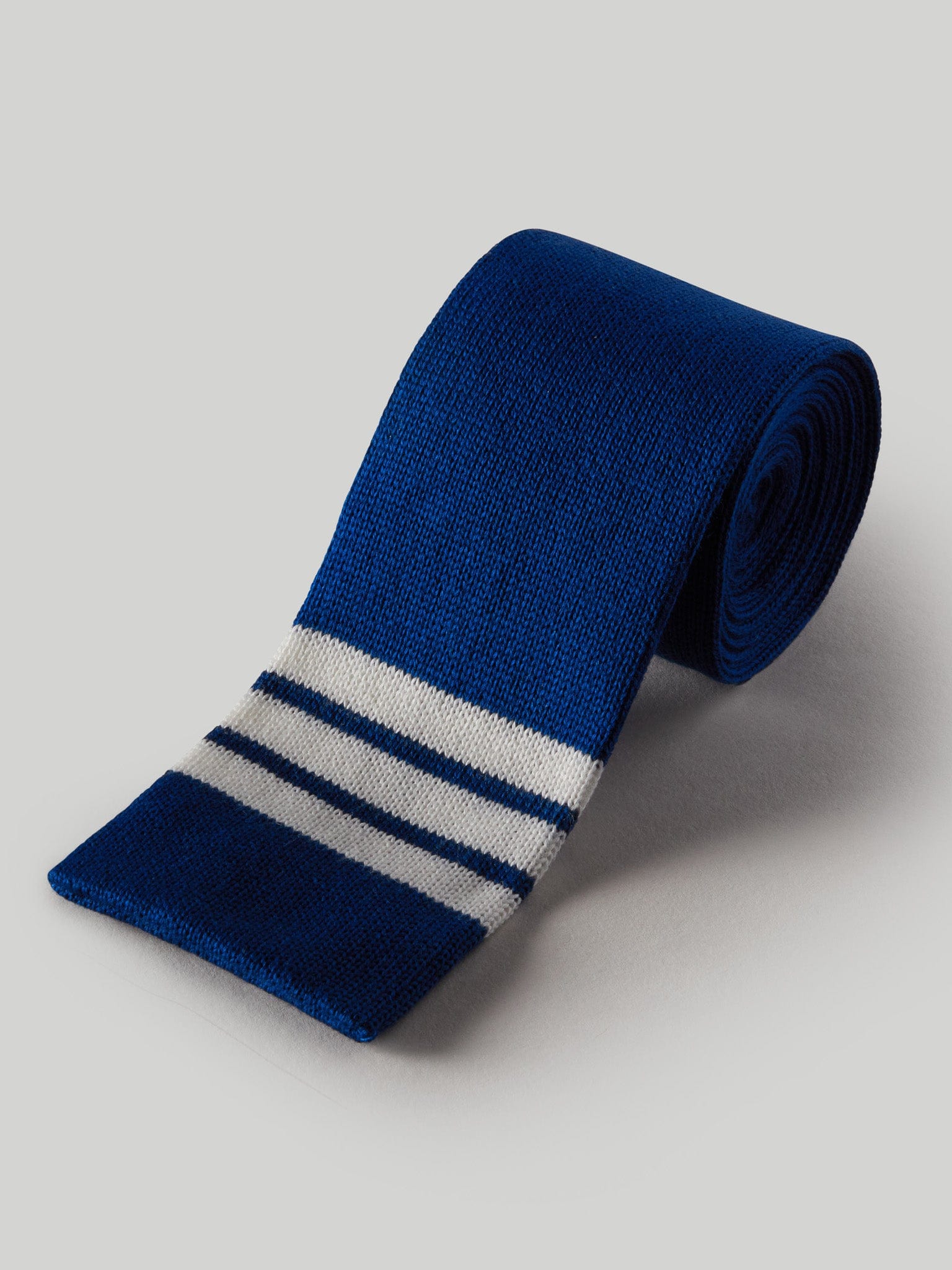 The Bixby Cotton Knit Necktie in Oceano